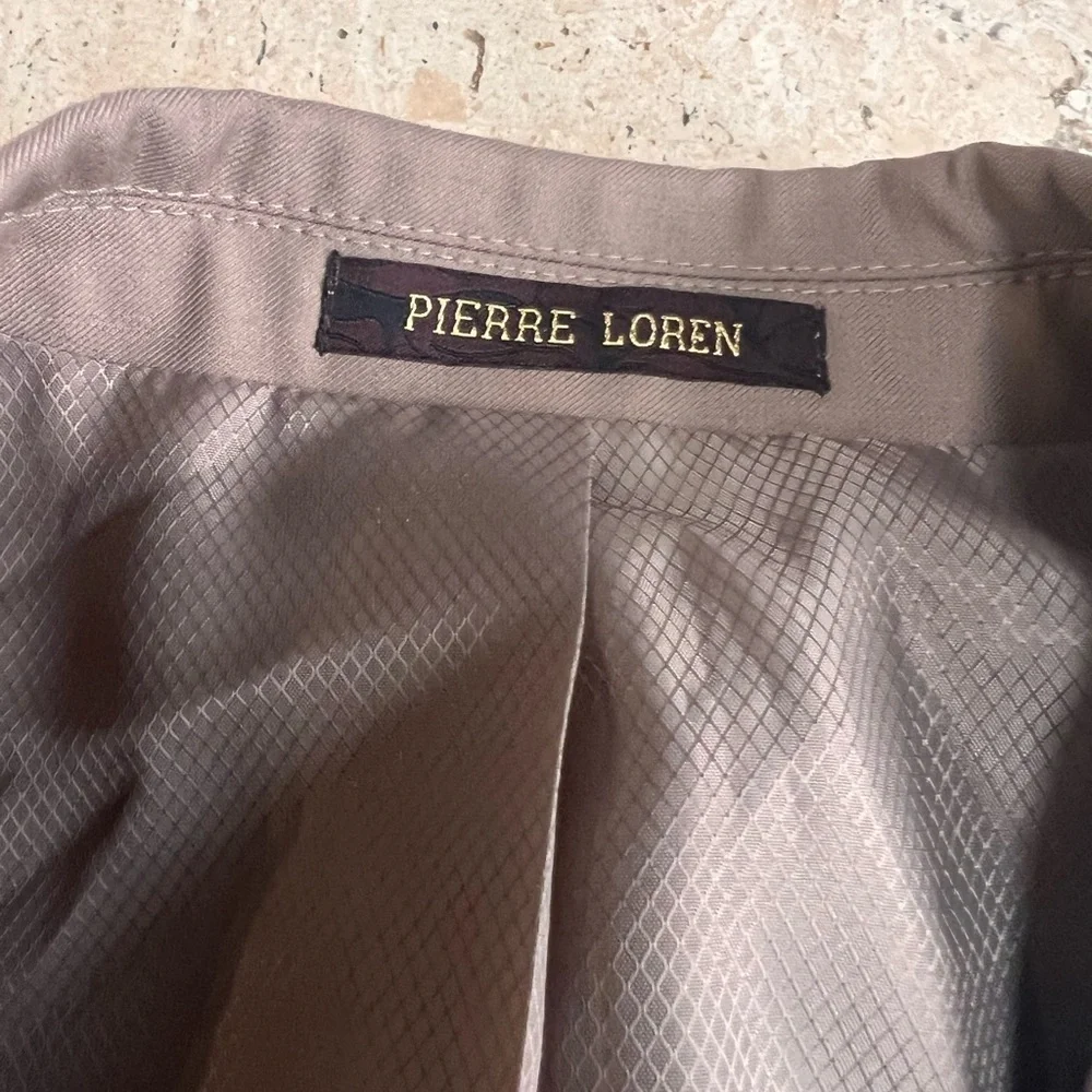 Pierre Loren -Alfred 2B-2 Piece Tan Suit 36 Short 30” Waist Pants NWT